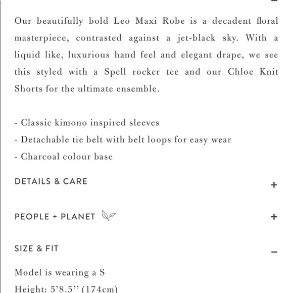 Spell & Gypsy the Collective Leo Maxi Robe NWT - Picture 12 of 16